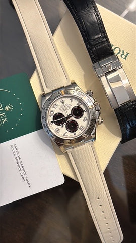 Rolex Daytona White Gold "Panda" (Box & Rolex Service Card) 116519