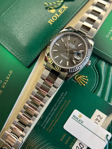 Rolex Datejust 41 Rhodium (2022 Full Set) 126334