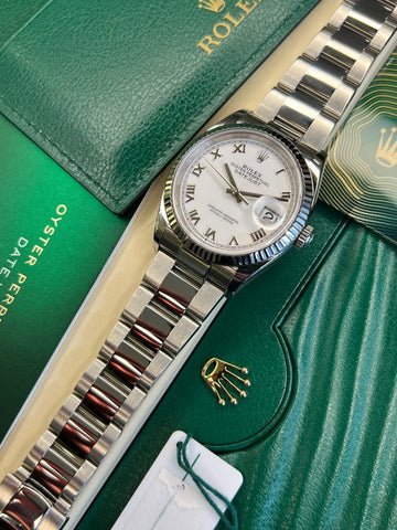 Rolex Datejust 36 White Roman (2021 Full Set) 126234