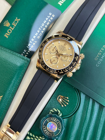 Rolex Daytona Oysterflex Yellow Gold (2020 Box & Papers) 116518LN