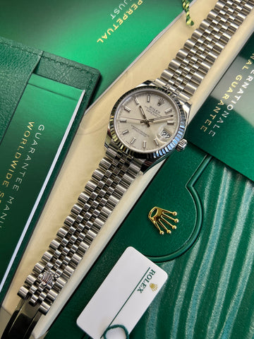 Rolex Datejust 31 Silver Baton (2022 Full Set) 278274