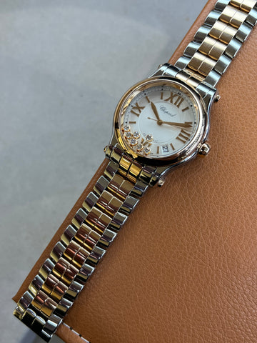 Chopard Happy Sport Floating Diamonds Steel & Rose Gold (2014 Box & Papers)