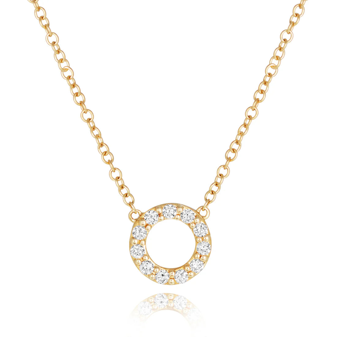 18ct Yellow Gold Diamond Necklace