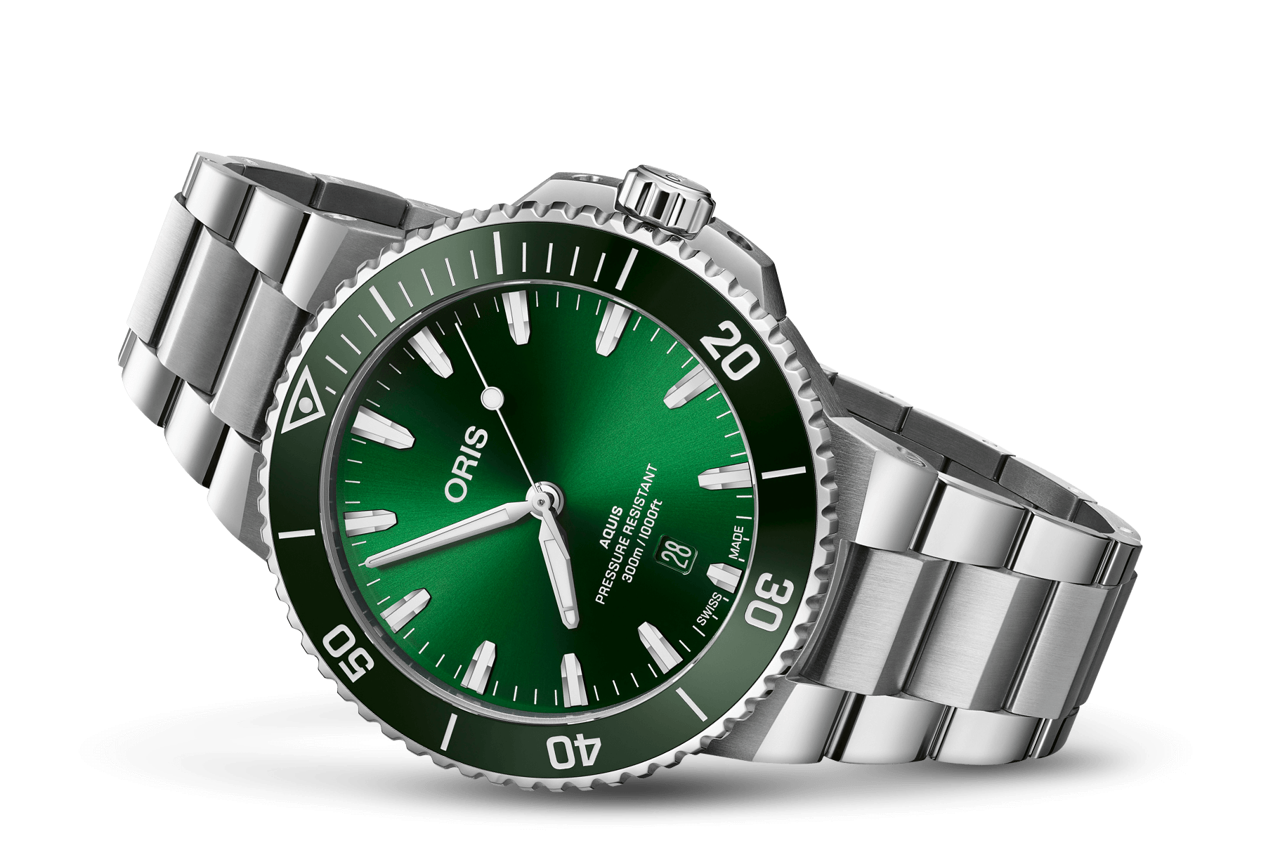 Oris Aquis Date 41.5mm Green (Calibre 733)