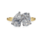 18ct Yellow Gold Pear & Oval Toi Et Moi 3ct Total