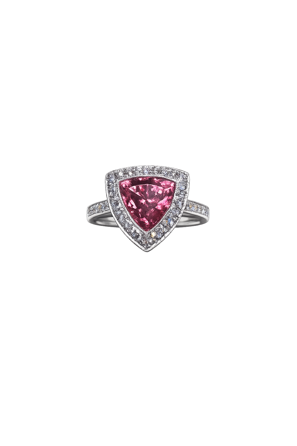18ct White Gold 3.68ct Sherry Zircon Ring