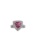 18ct White Gold 3.68ct Sherry Zircon Ring