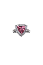 18ct White Gold 3.68ct Sherry Zircon Ring