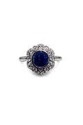 18ct White Gold Sapphire Cluster Style Ring