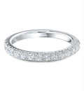 Platinum 0.50ct Lab Grown Half Eternity Ring