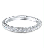 Platinum 0.50ct Lab Grown Half Eternity Ring