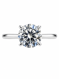 Platinum 2.07ct Round Brilliant Cut Lab Grown Diamond Solitaire