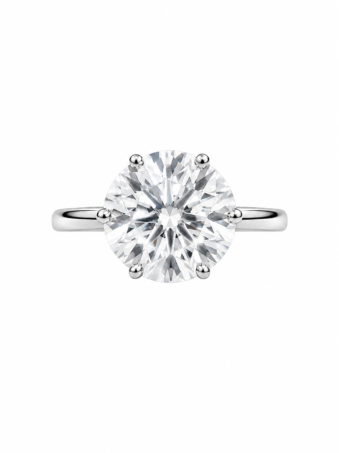 Platinum 5.01ct Lab Grown Diamond Soitaire