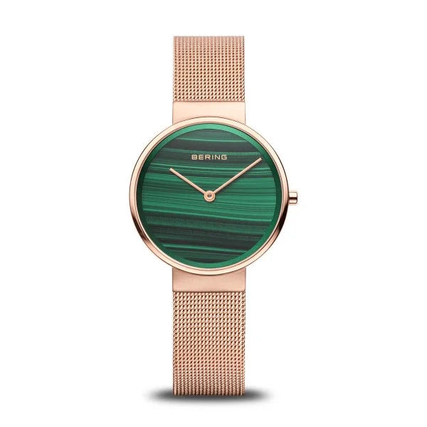 Bering Classic Malachite & Rose 31mm | 14531-368