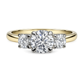 18ct Yellow Gold 1.19ct Total Lab Grown 3 stone Diamond Ring
