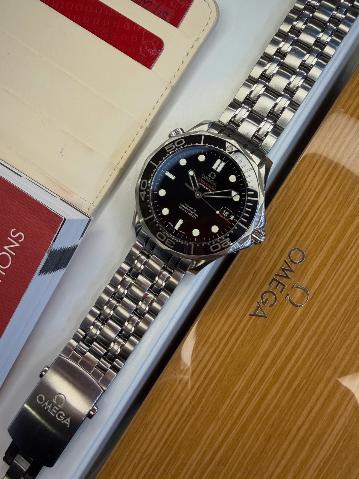 Omega Seamaster Diver 300 Black Dial (2018 Box & Papers)