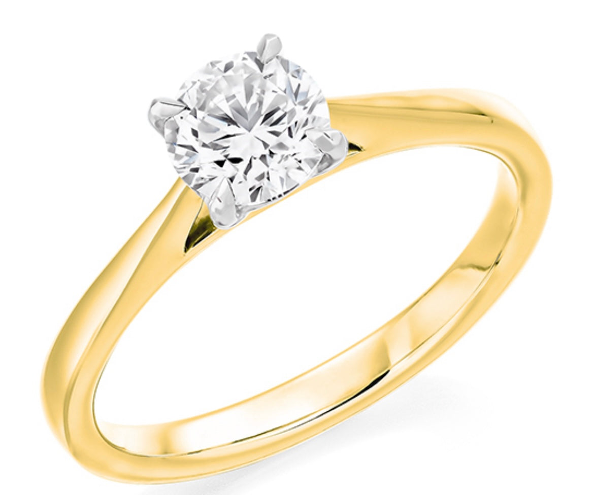 18ct Yellow Gold 0.70ct Diamond Ring