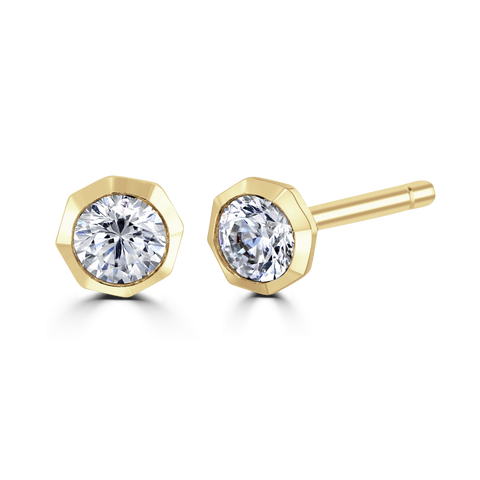 9ct Yellow Gold 0.25ct Diamond Stud Earring