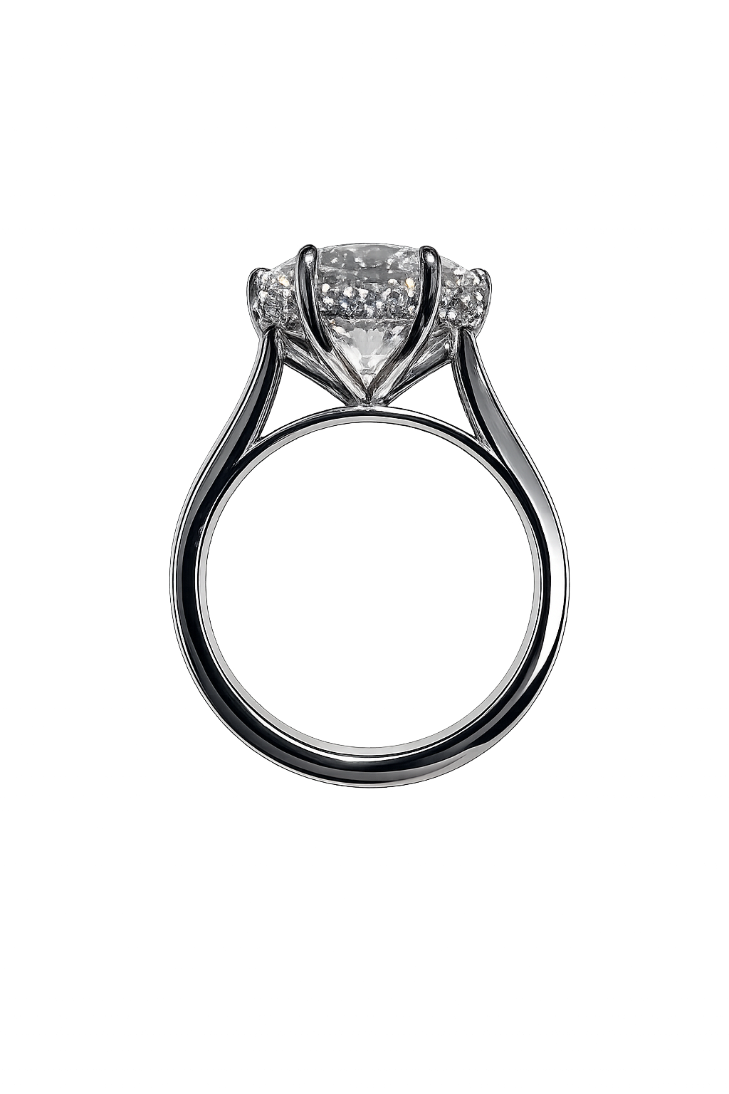 Platinum 5.01ct Lab Grown Diamond Soitaire