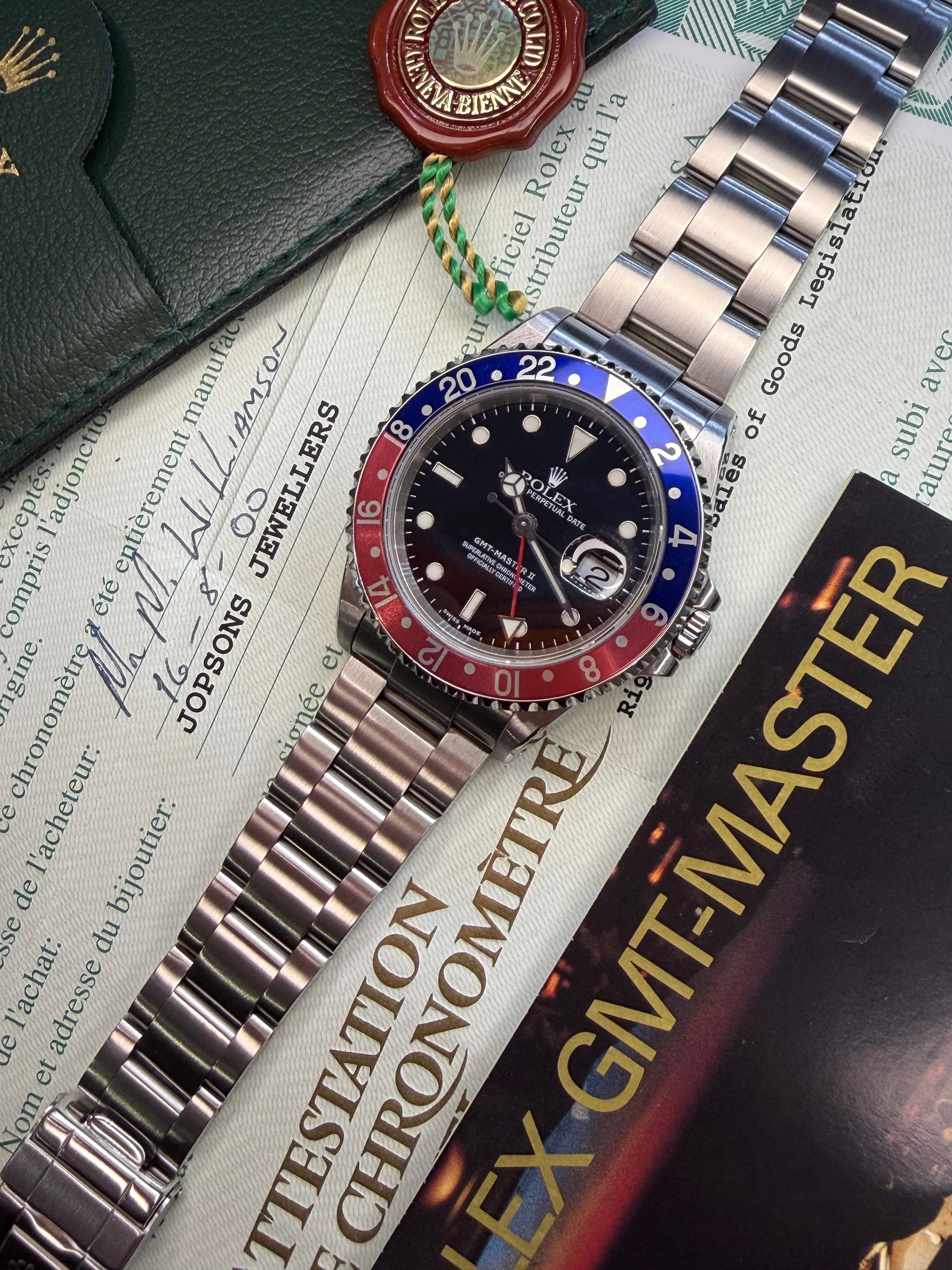 Rolex GMT Master II "Pepsi" (2000 Box & Papers) 16710