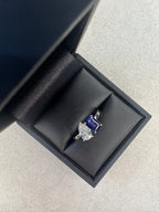 Platinum Lab grown Sapphire & Diamond Toi Et Moi 1.71ct Total