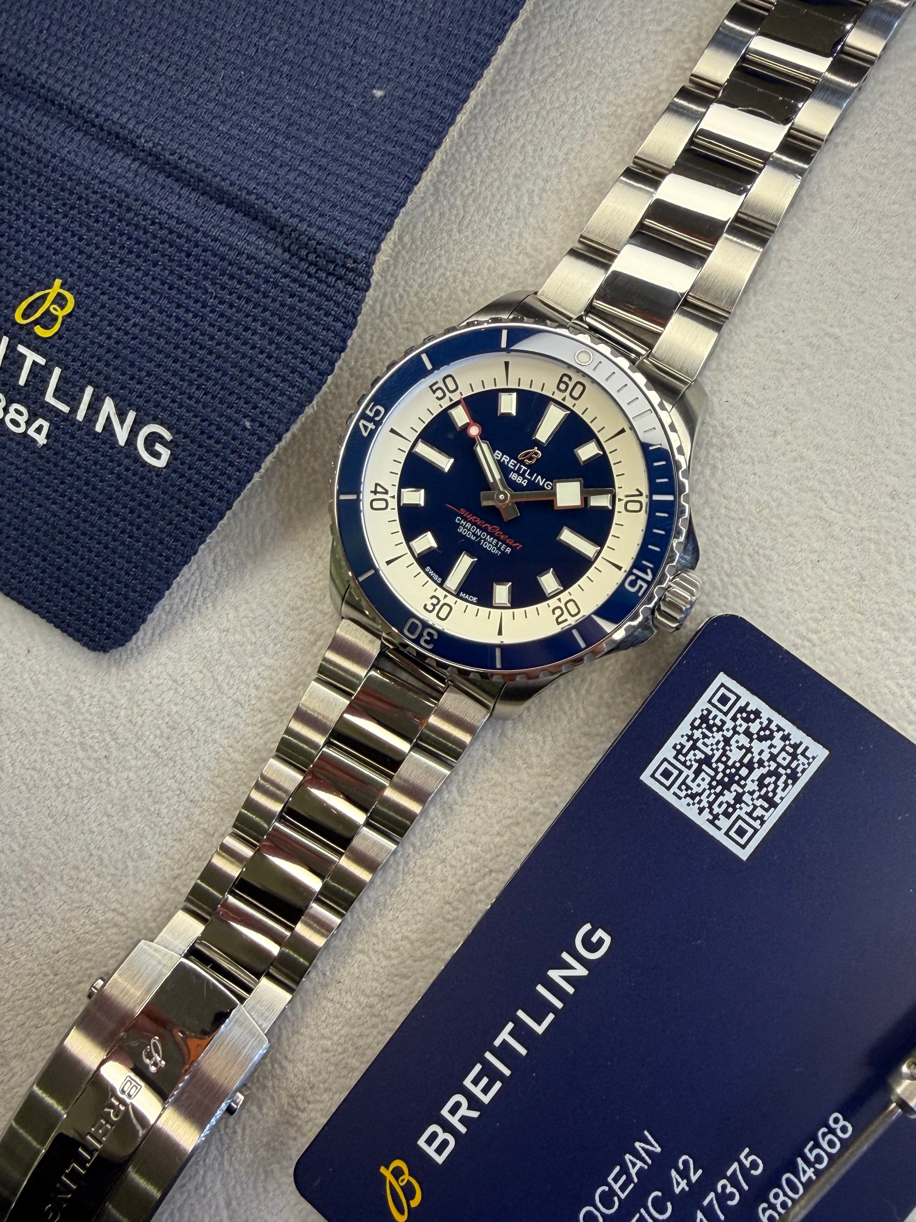 Breitling Superocean 42 Blue Dial (2025 Box & Papers)