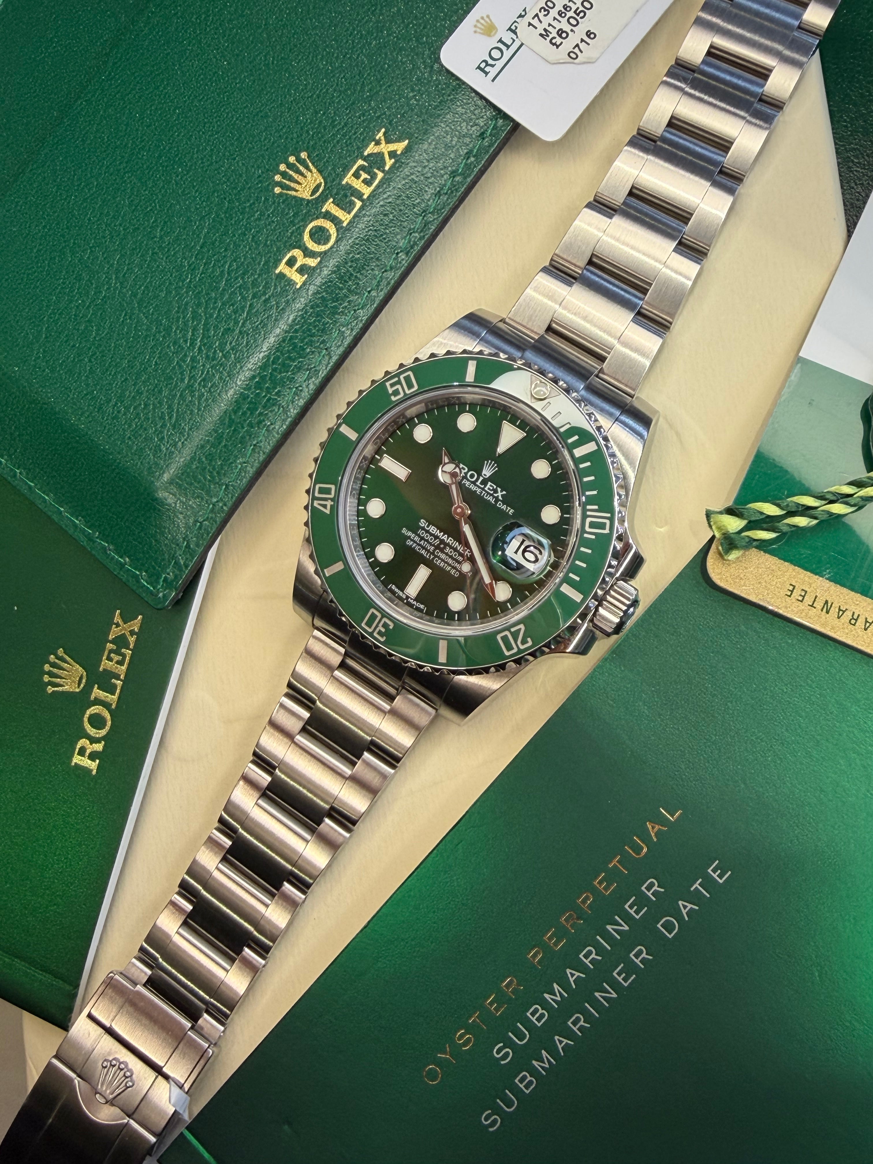 Rolex Submariner "Hulk" (2016 Full Set) 116610LV