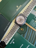 Rolex Datejust 36 Roulette Wheel Silver Dial (2008 Box & Papers) 116234