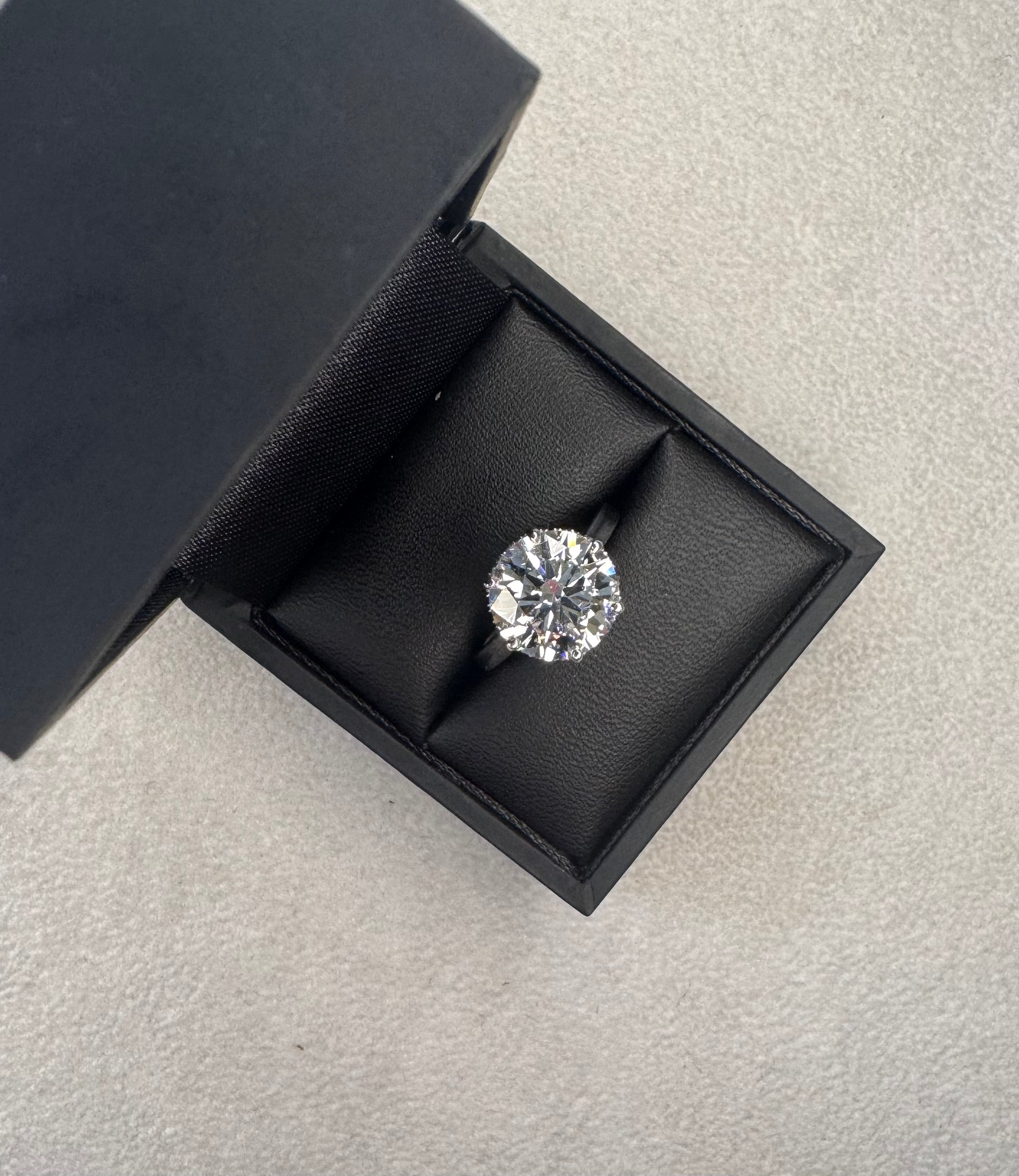 Platinum 5.01ct Lab Grown Diamond Soitaire
