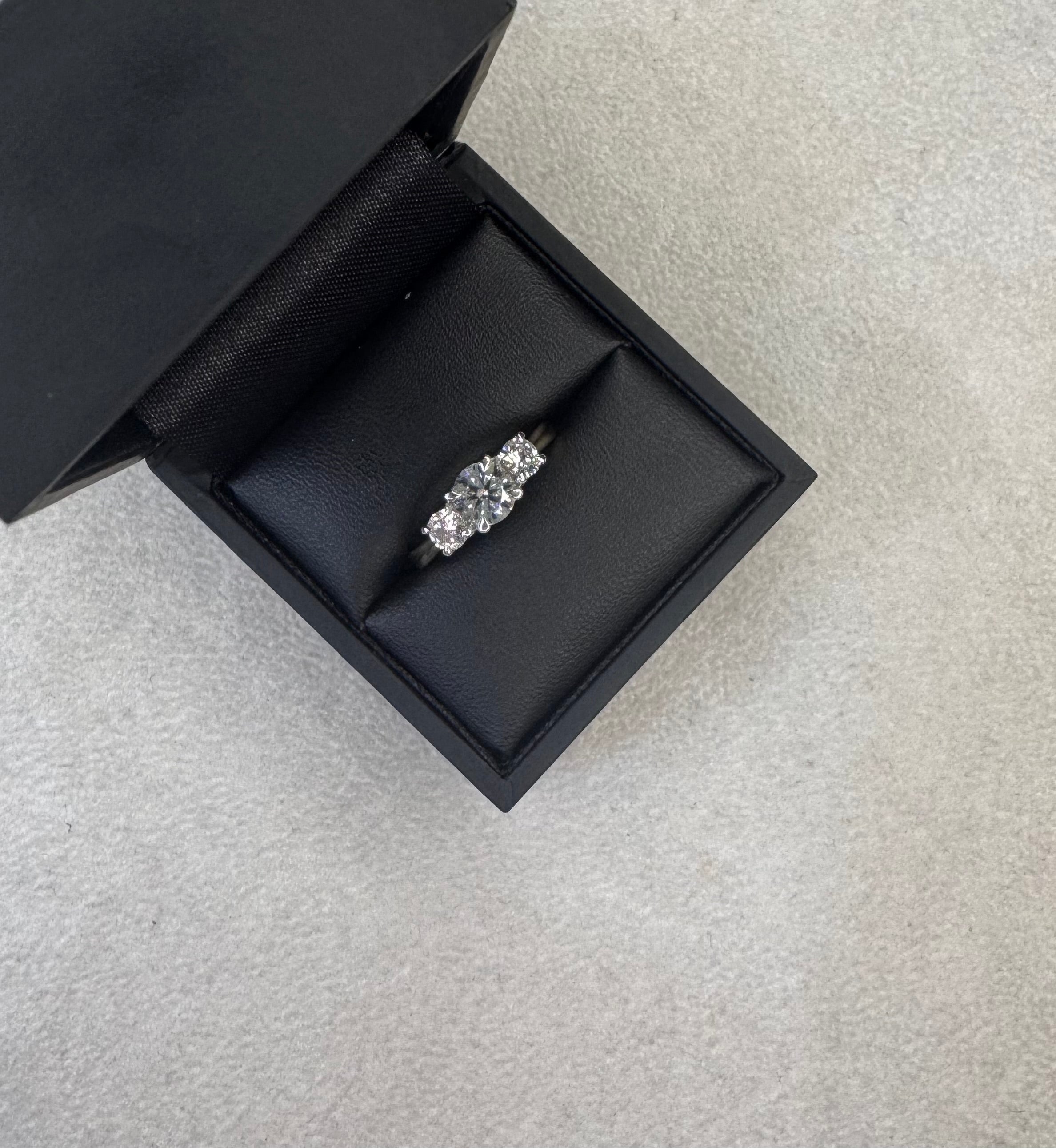 18ct Yellow Gold 1.19ct Total Lab Grown 3 stone Diamond Ring