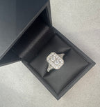 Platinum Diamond Cluster Ring