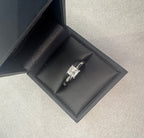Platinum 0.91ct Princess Cut Diamond Solitaire