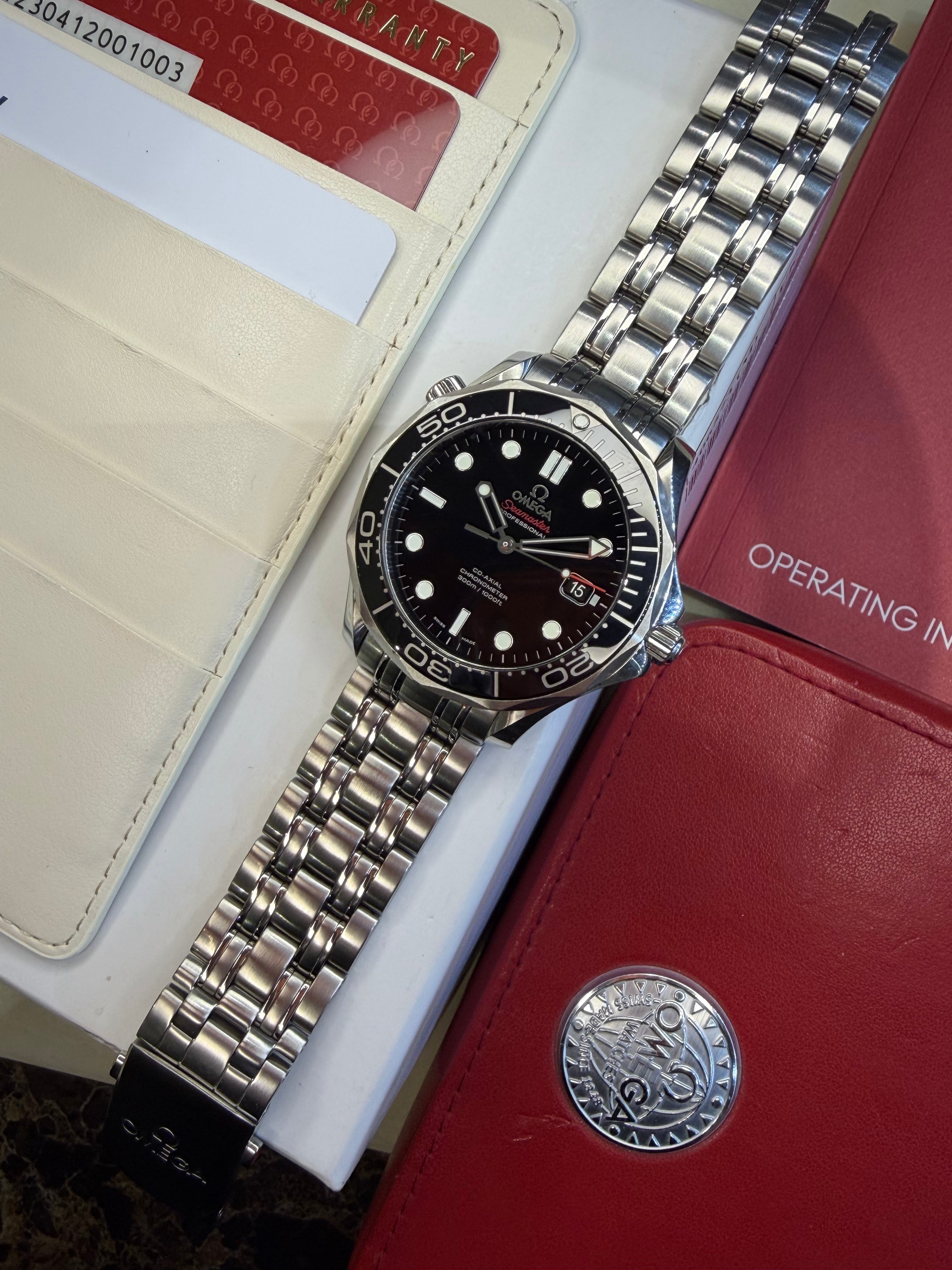 Omega Seamaster 41 Black (2015 Box & Papers) 212.30.41.20.01.003