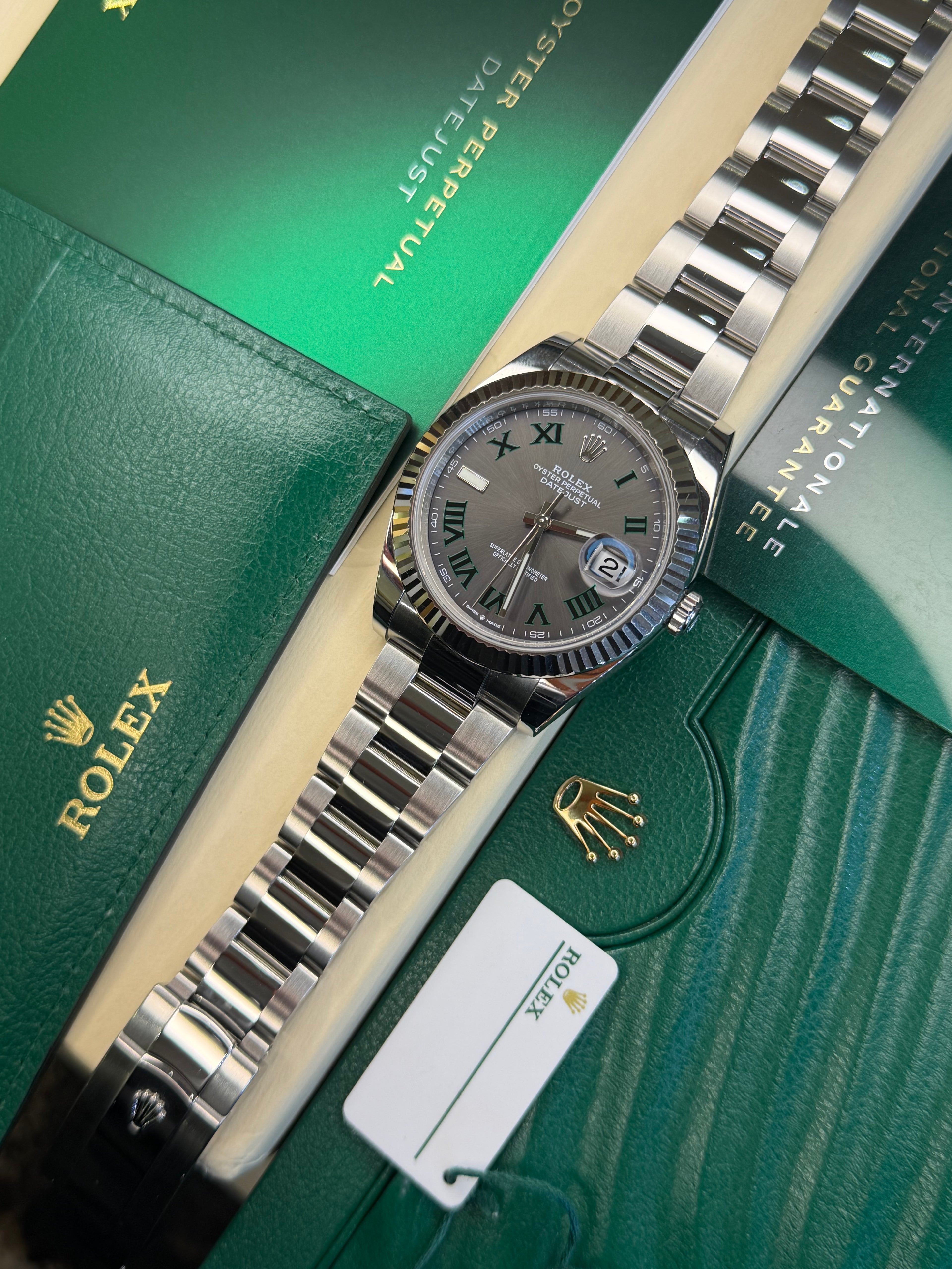 Rolex Datejust 41 "Wimbledon" Oyster (2022 Box & Papers) 126334