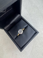 18ct Yellow Gold 1.50ct 6 claw Lab Grown Round Brilliant Diamond Ring