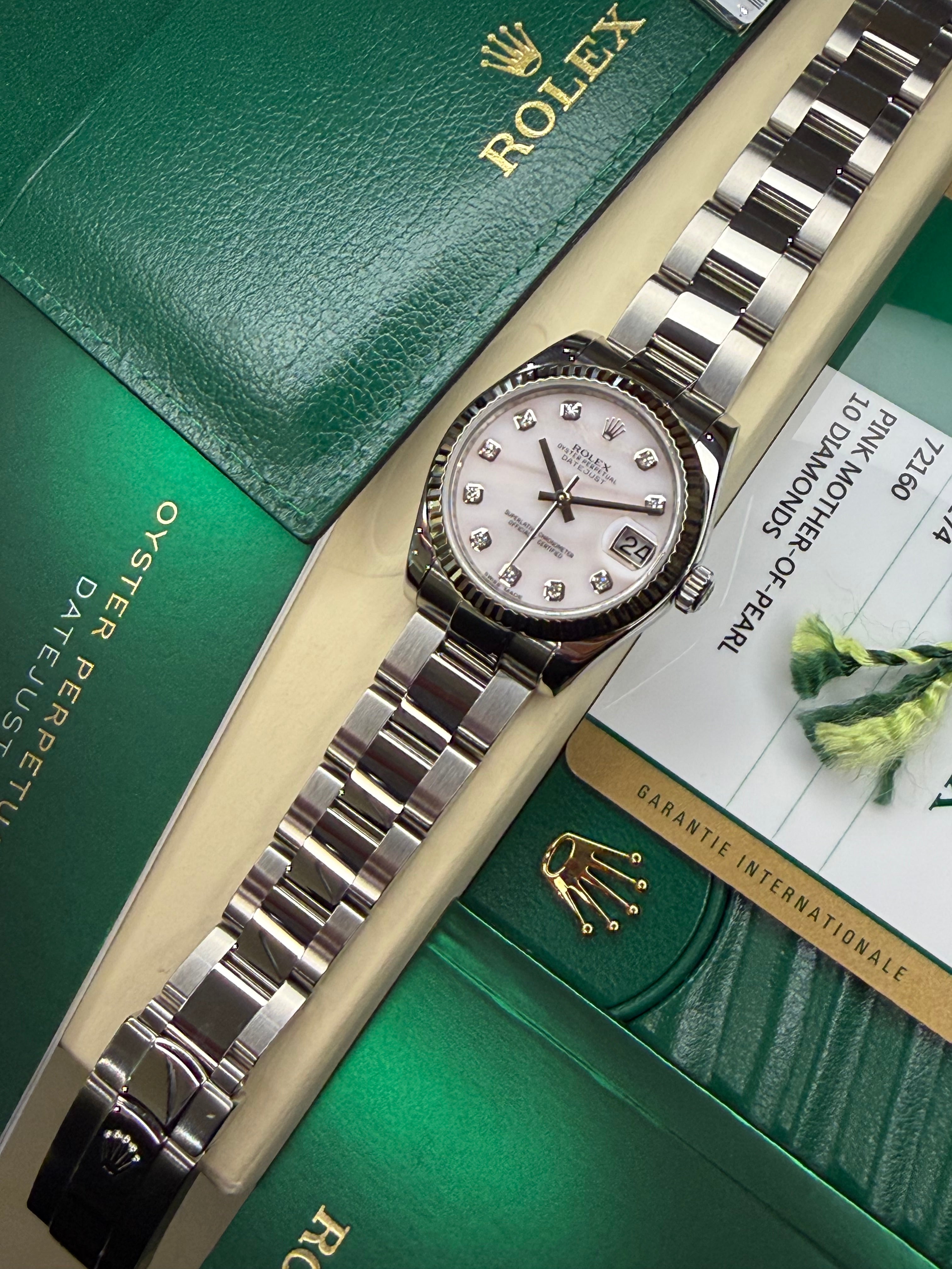 Rolex Datejust 31 Pink Mother of Pearl (2019 Full Set) 178274
