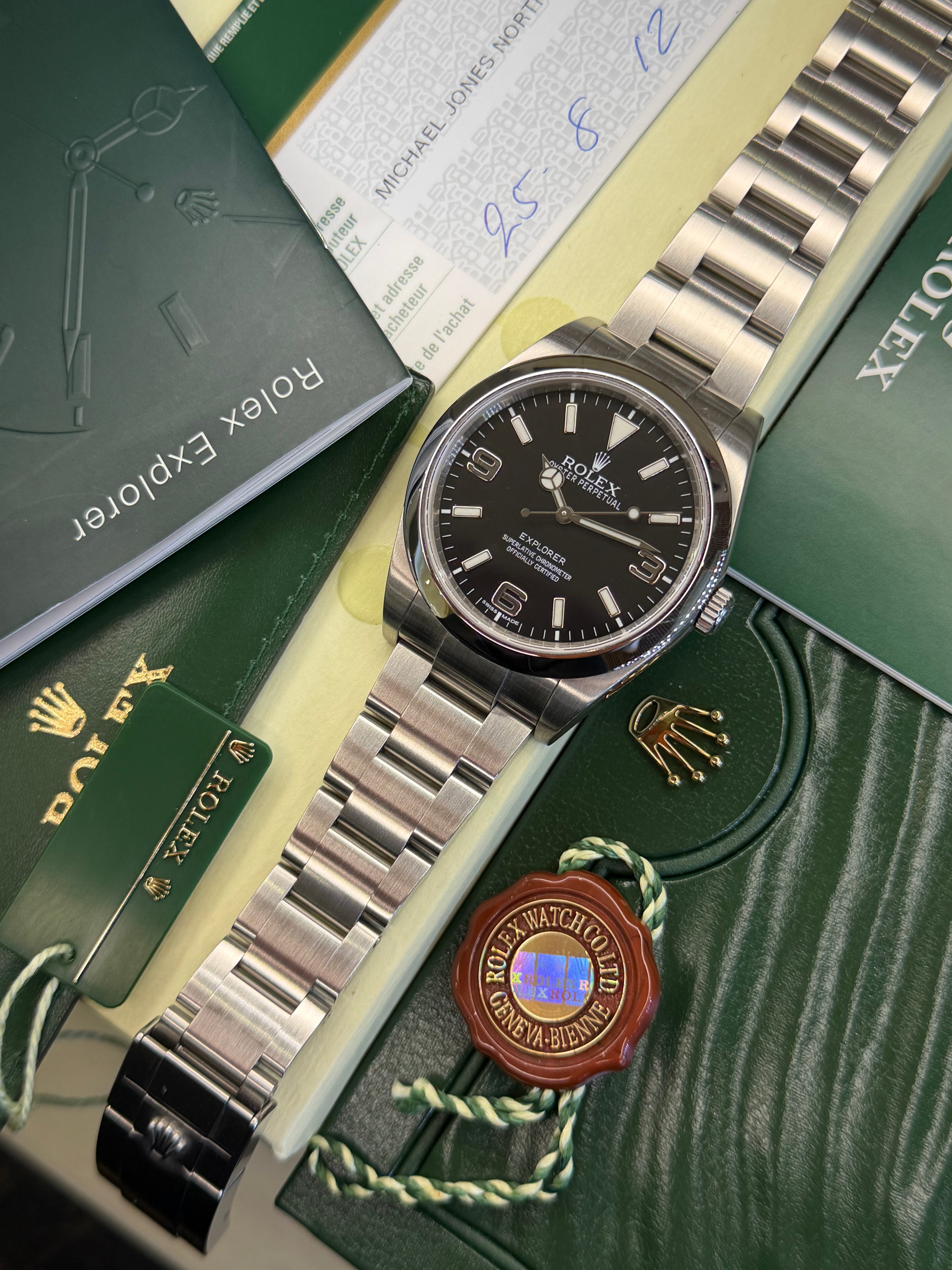 Rolex Explorer 39MM (2012 Full Set) 214270