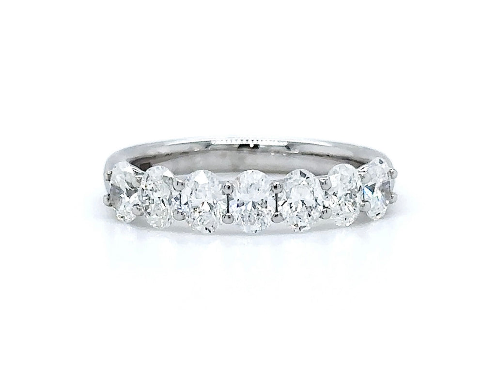 Platinum 1.40ct Oval Cut Lab Grown Diamond Ring