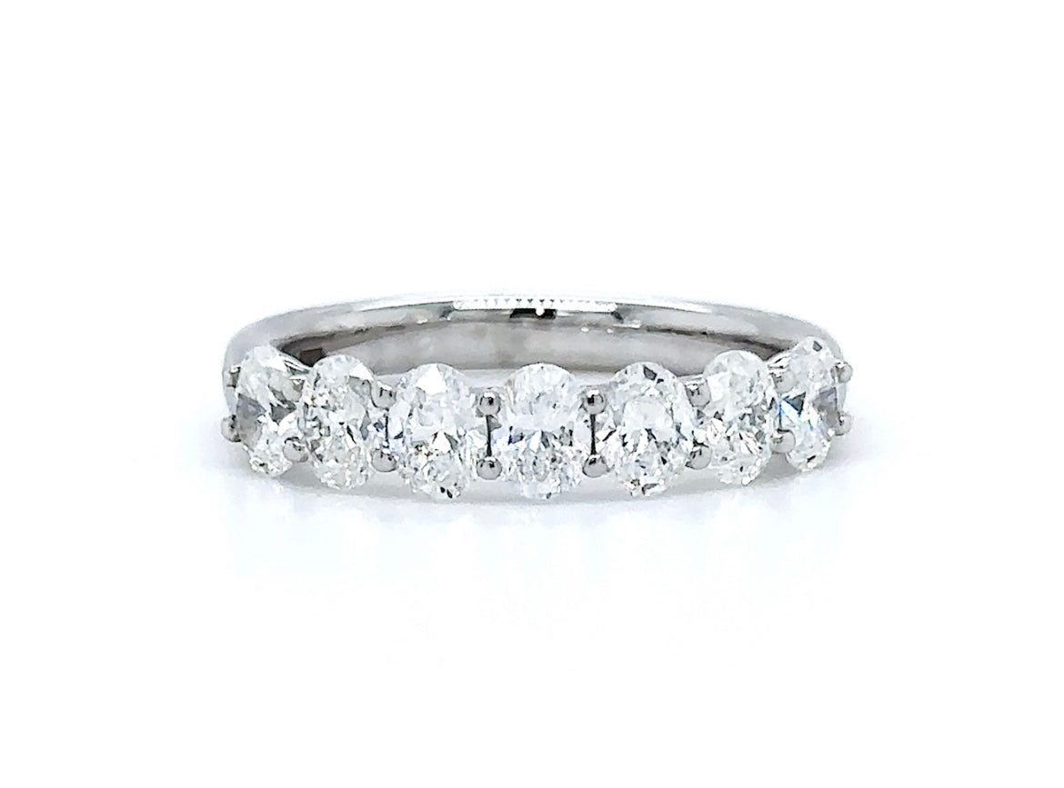 Platinum 1.40ct Oval Cut Lab Grown Diamond Ring