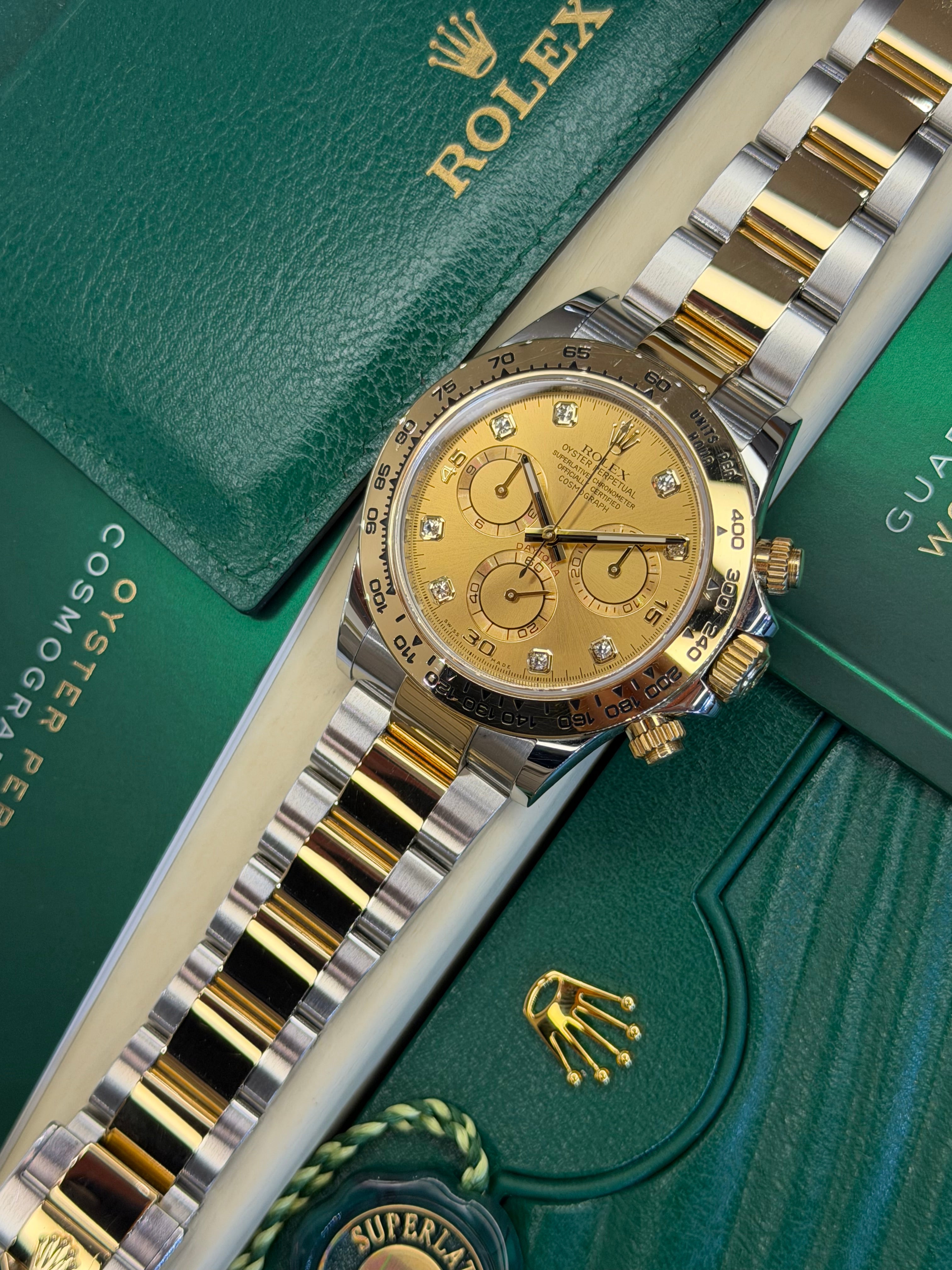 Rolex Daytona Champagne Diamond (2017 Box & Papers) 116503