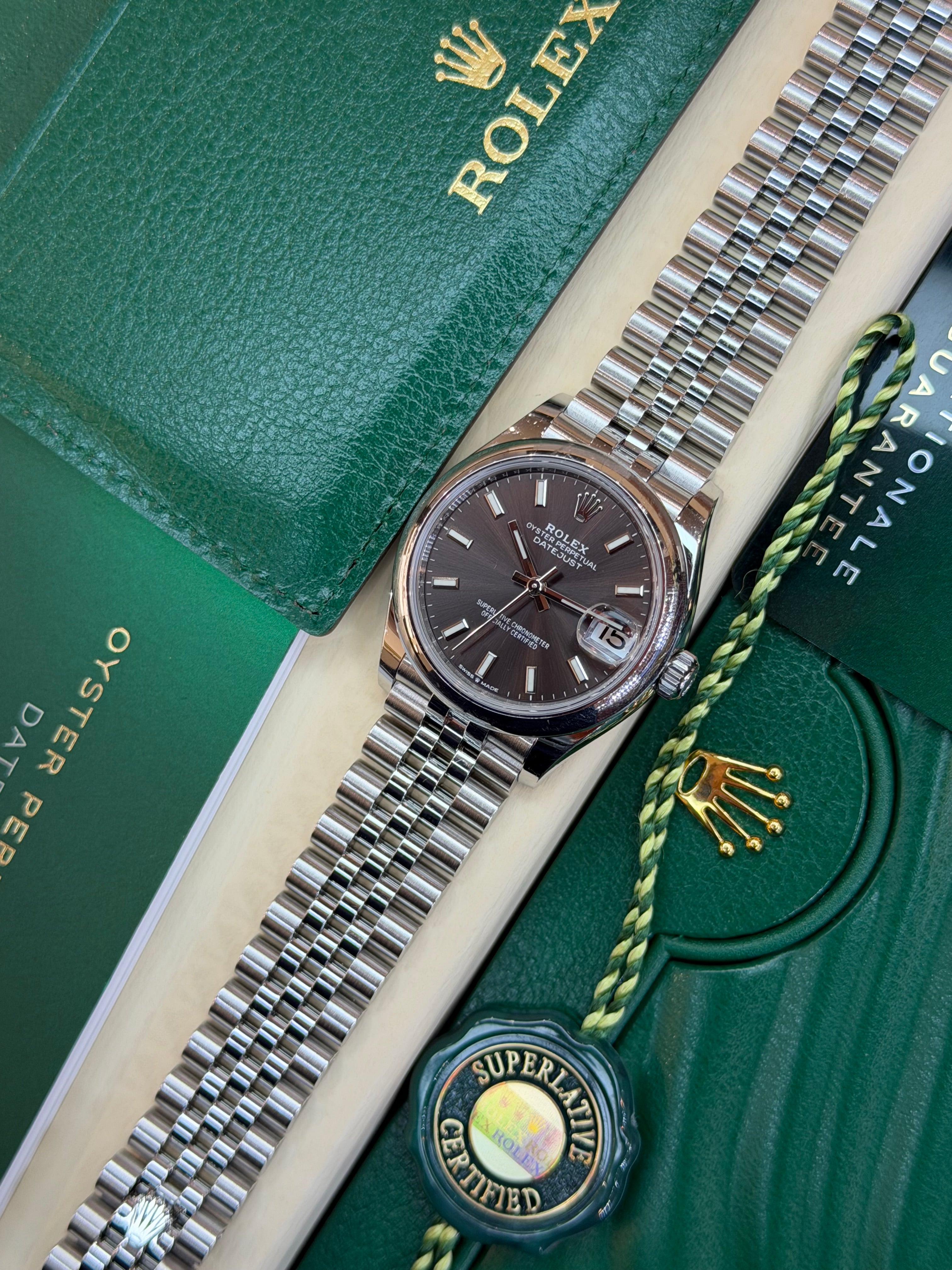 Rolex Datejust 31 Rhodium Dial (2023 Box & Papers) 278240