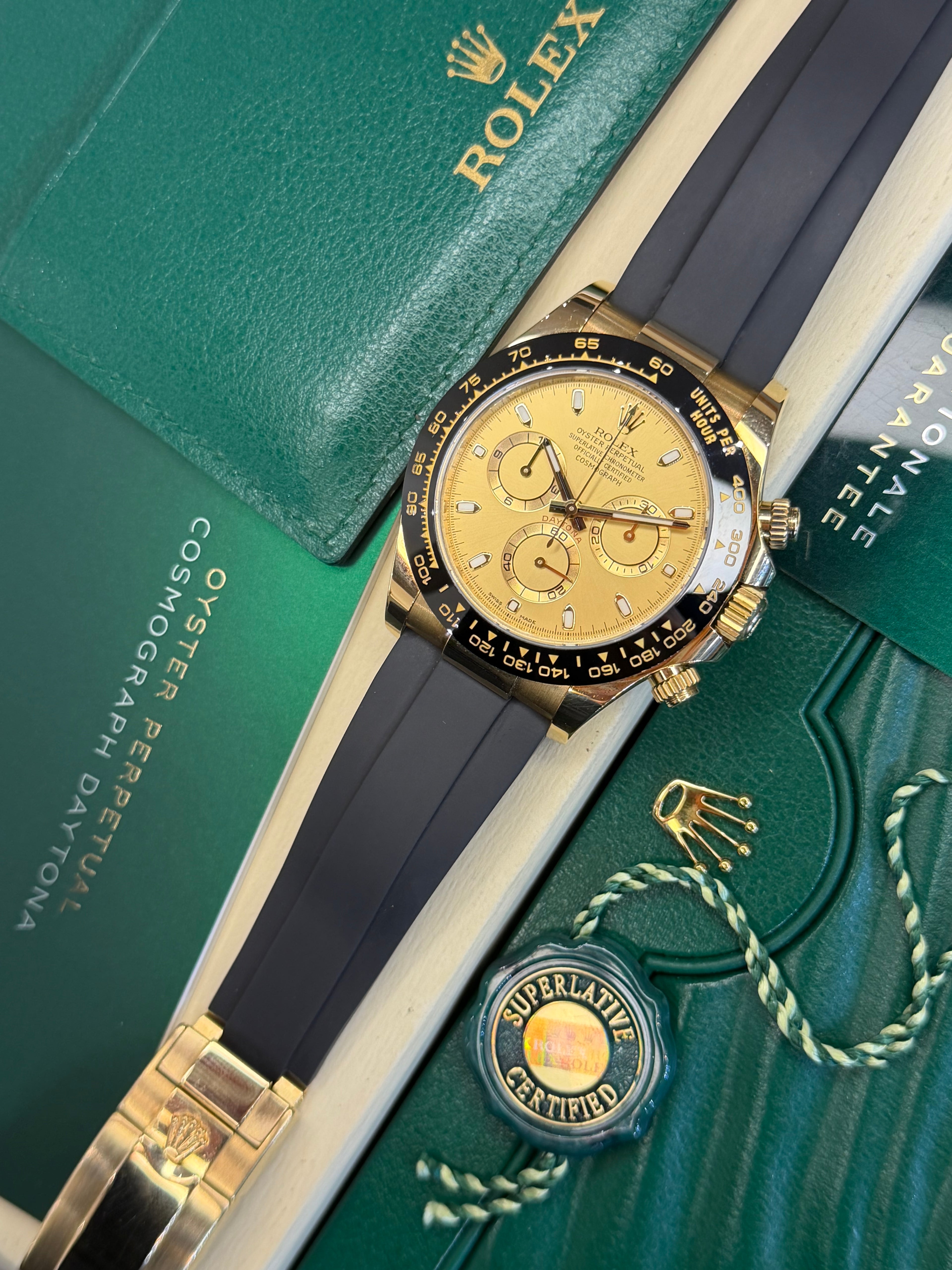 Rolex Daytona Oysterflex Yellow Gold (2020 Box & Papers)