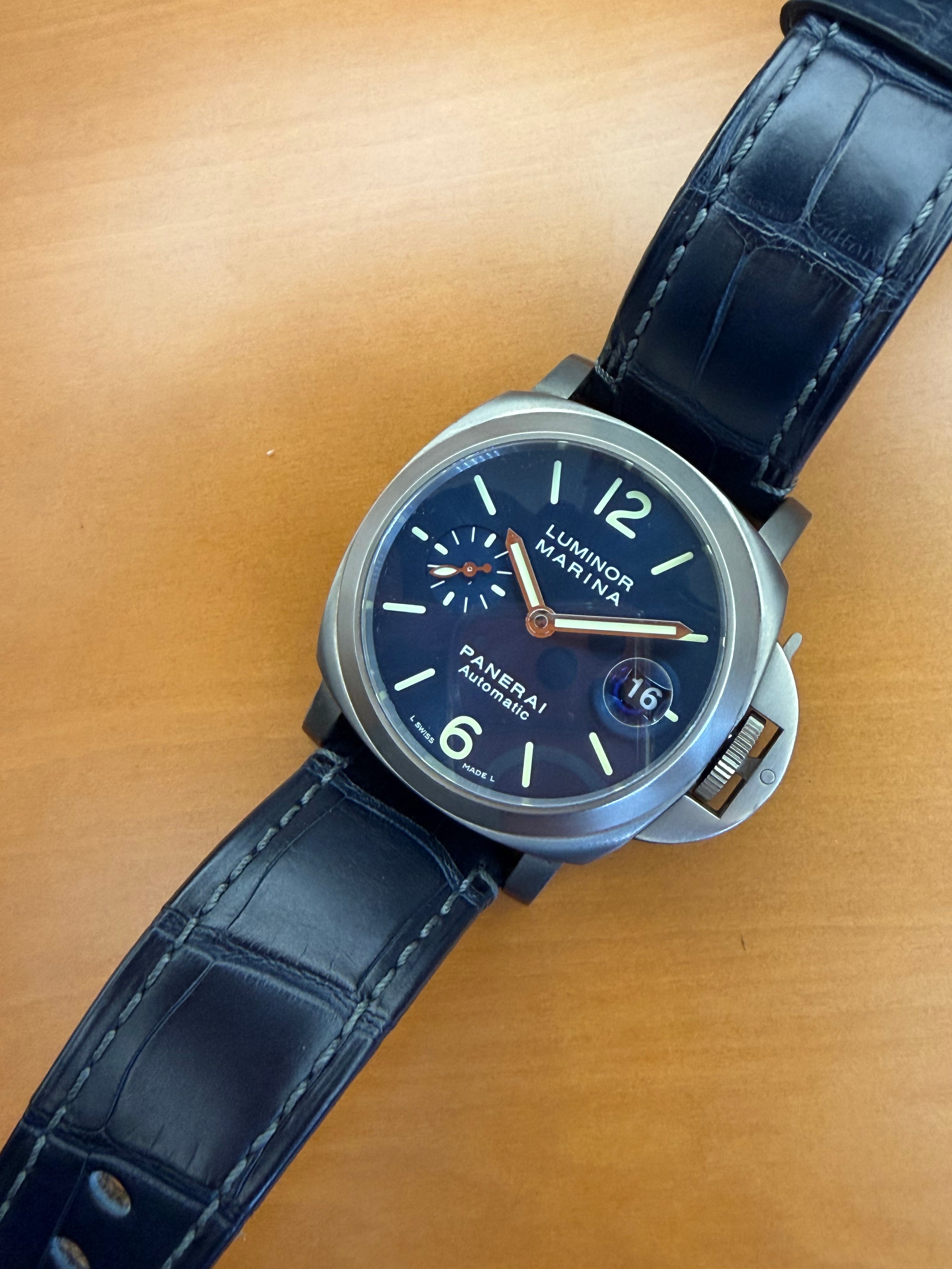 Panerai Luminor Marina Blue Dial (2007 Box & Papers) PAM00282