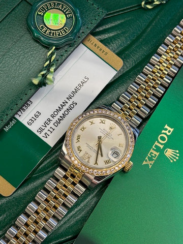 Rolex Datejust 31 Diamond Bezel (2018 Box & Papers) 178383