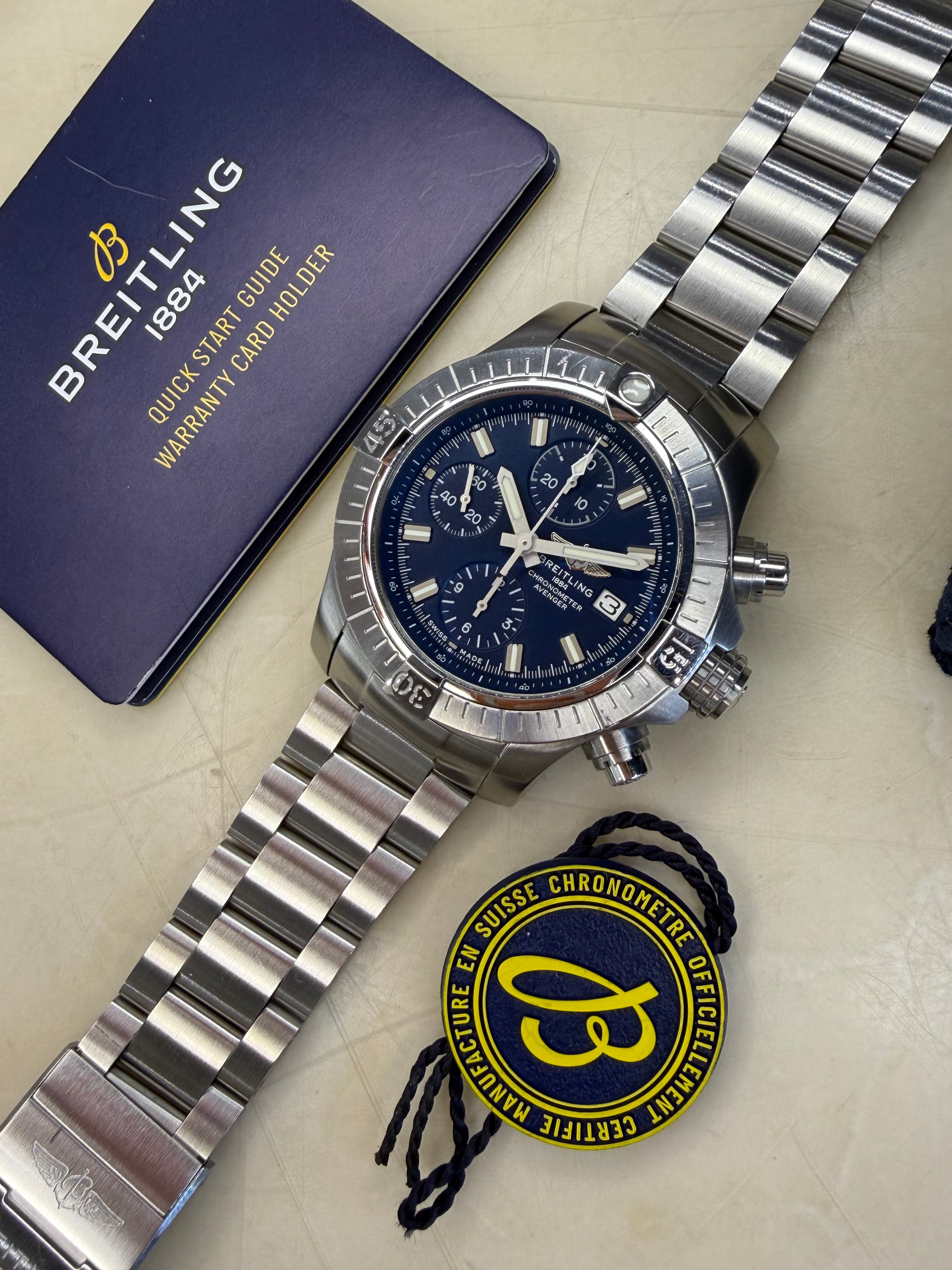Breitling Avenger Chronograph 43 Blue (2025 Box & Papers)