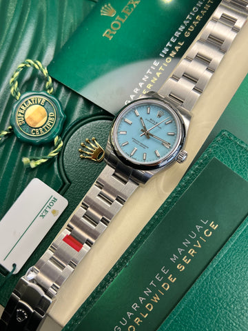 Rolex Oyster Perpetual 31 "Tiffany" Unworn Fully Stickered (2021 Full Set) 277200