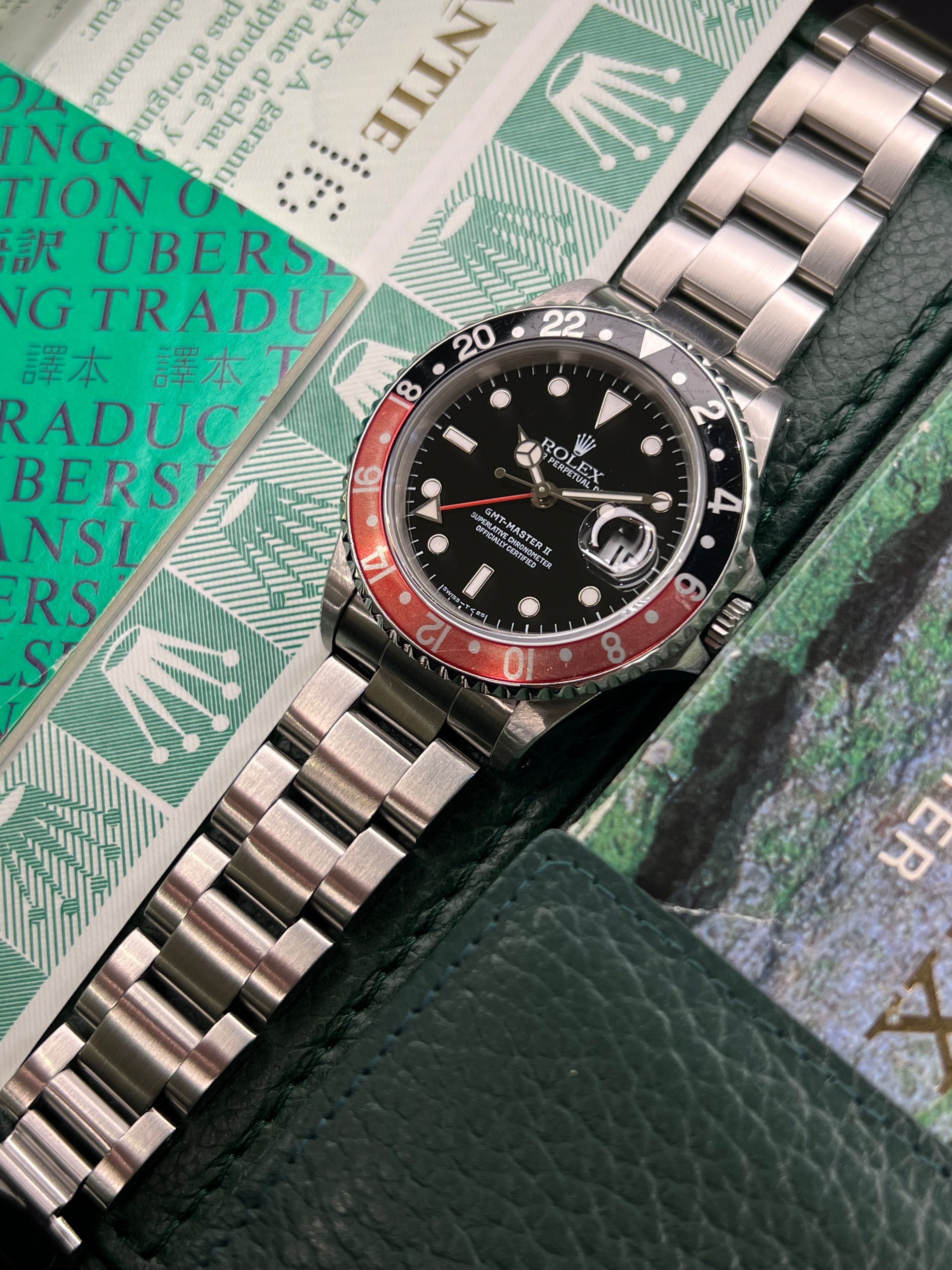 Rolex GMT Master II "Coke" 1997 Box & Papers 16710