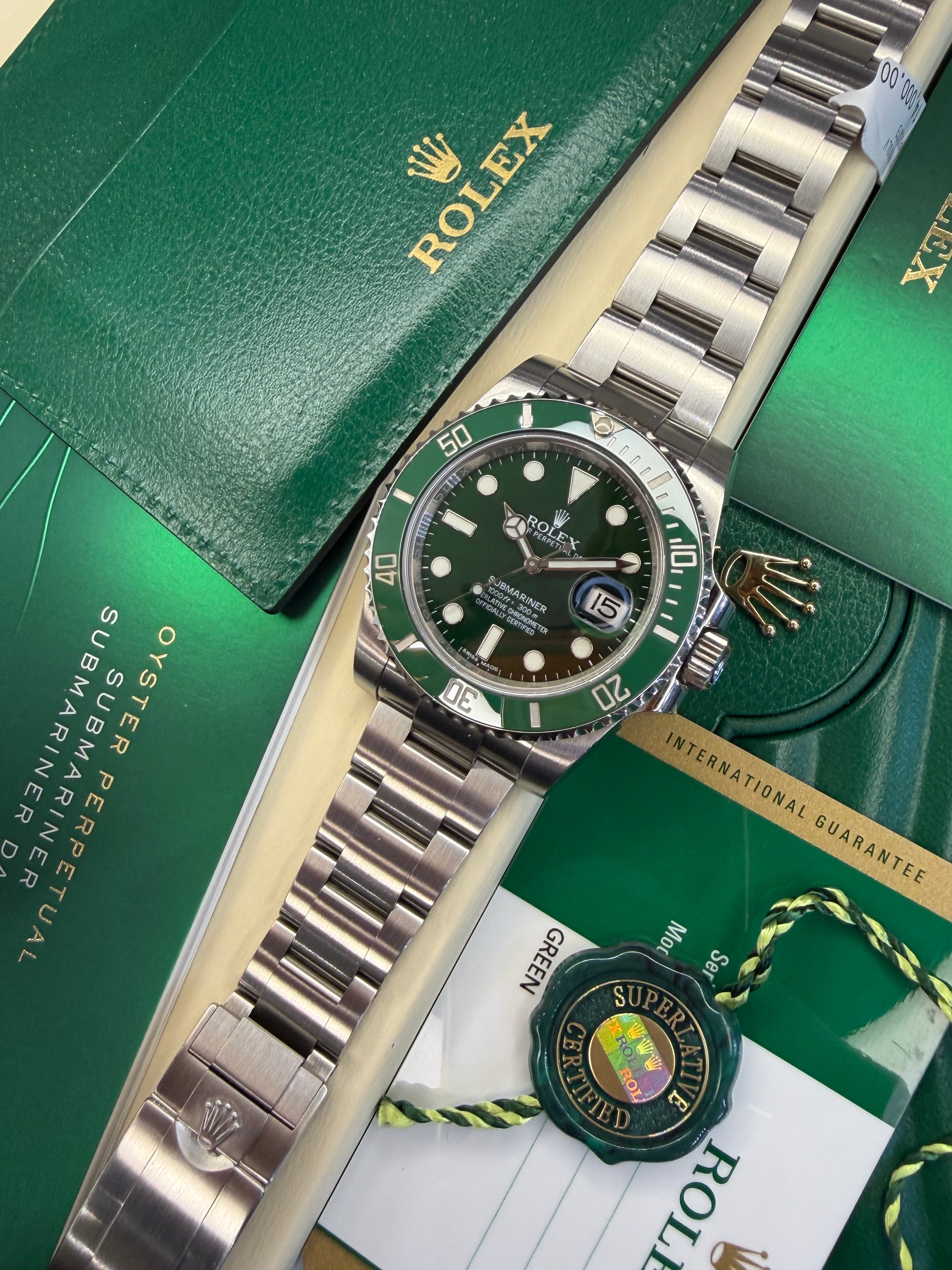 Rolex Submariner "Hulk" (2015 Full Set) 116610LV