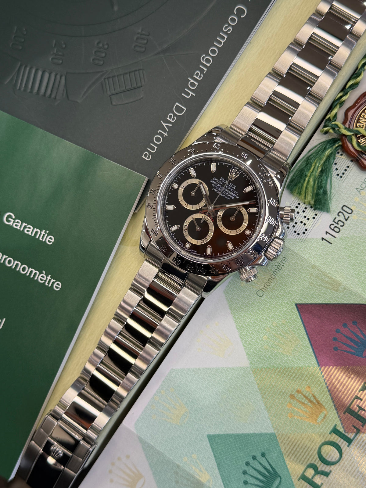 Rolex Daytona Black Dial (2007 Box & Papers) 116520