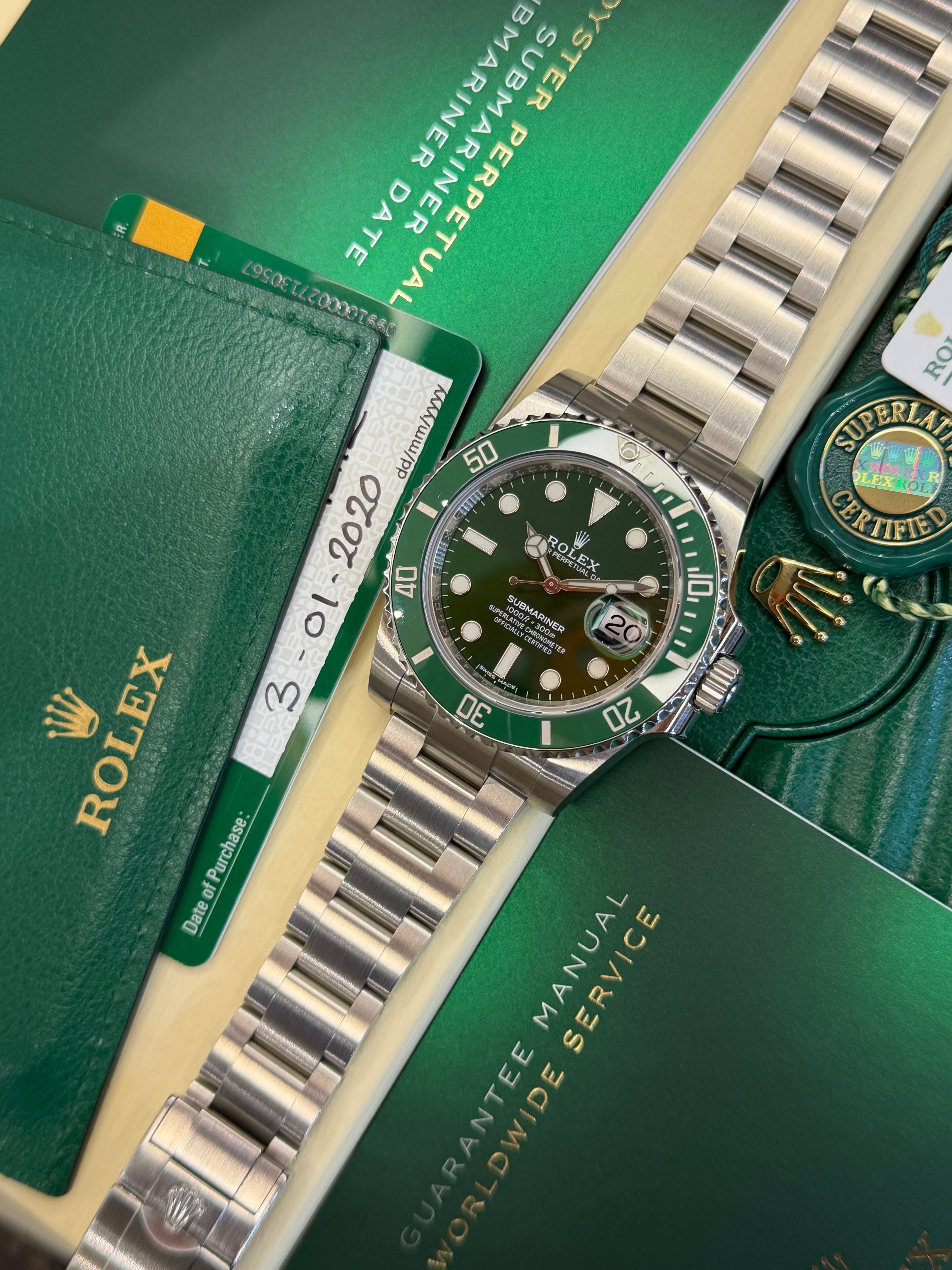 Rolex Submariner "Hulk" (2020 Collectors Full Set) 116610LV